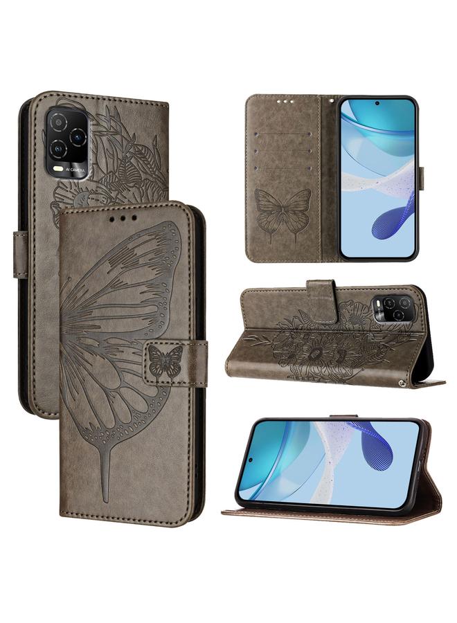 Zaboon Case For BLU View 5 Pro Embossed Butterfly Leather Phone Case - Image 1