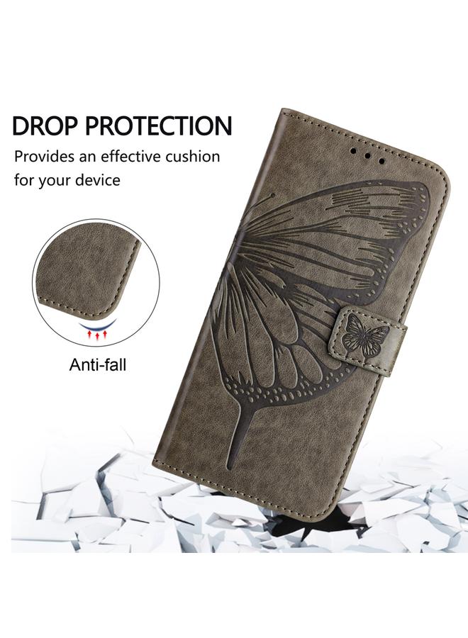 Zaboon Case For BLU View 5 Pro Embossed Butterfly Leather Phone Case - Image 4