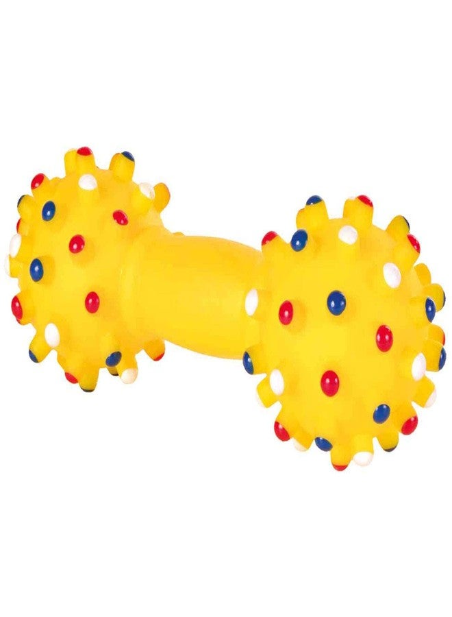 TRIXIE Dumbbell Dog Chew Toy | Durable Non-Toxic Vinyl Squeaky Interactive Toy for Dogs, Supports Daily Chewing & Play Activities (19 cm)