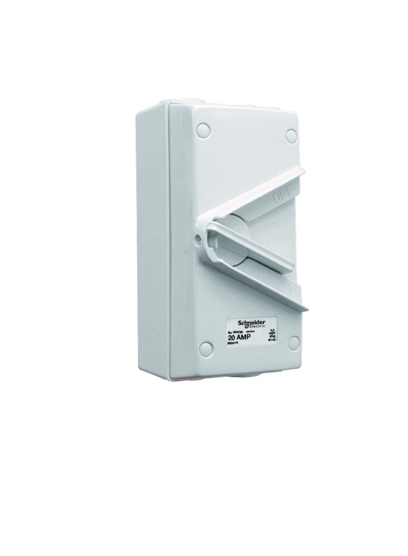 Schneider Electric 20A 440V Surface Mount Triple Pole Isolating Switch IP66 weatherproof - Image 2