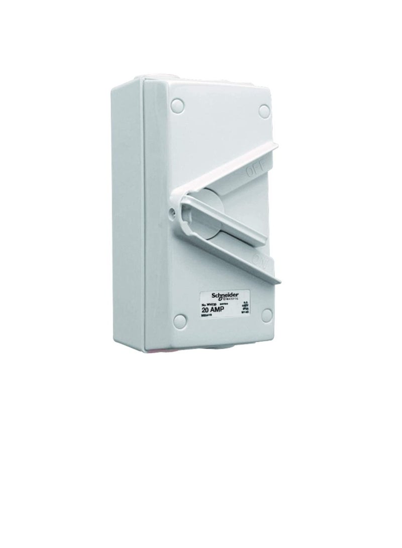 Schneider Electric 20A 440V Surface Mount Triple Pole Isolating Switch IP66 weatherproof - Image 3