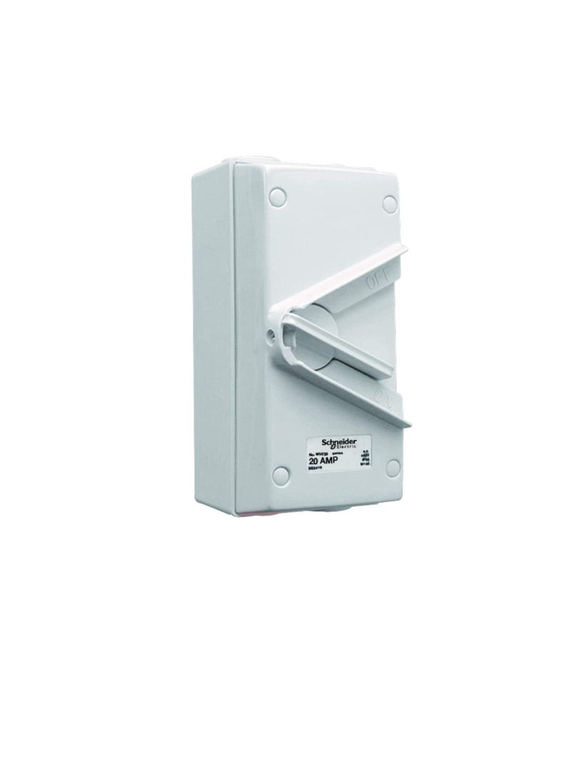 Schneider Electric 20A 440V Surface Mount Triple Pole Isolating Switch IP66 weatherproof - Image 1