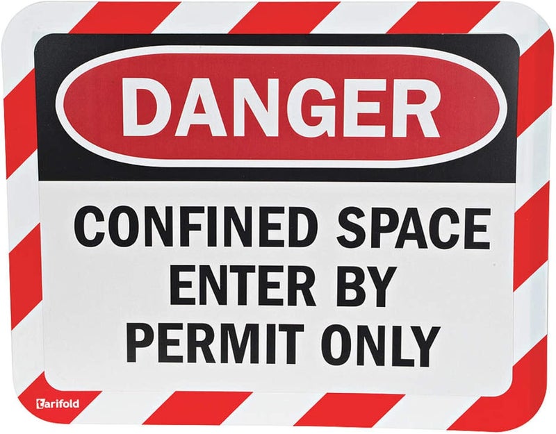 Sign Holder Magnetic Confined Space PK2