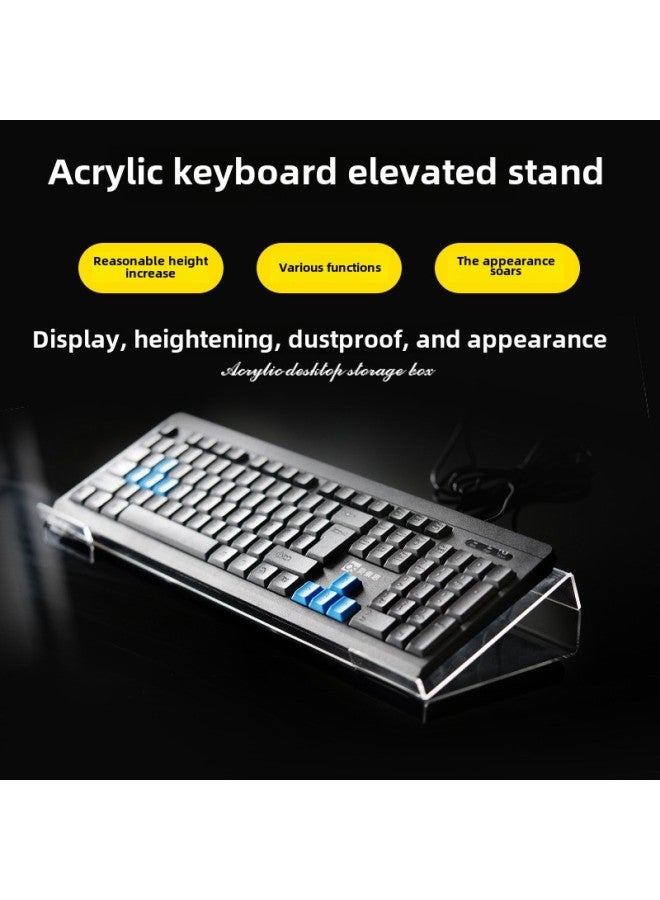 Acrylic Keyboard Bracket Bracket Punch-free Installation Keyboard Cover Support Frame Height Tilt Accessories Manufacturers Wholesale-Color:Keyboard Stand 300*140*30 - Image 1