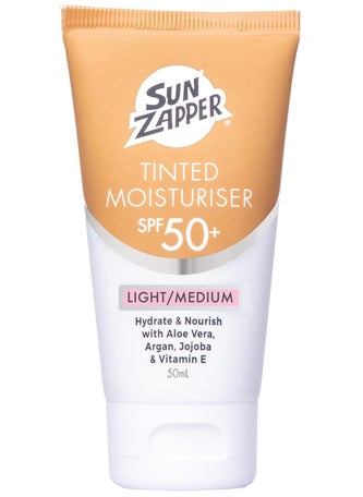 Sun Zapper Sun Zapper BB Cream Tinted Sunscreen  SPF 50 Moisturizer with Aloe Vera Kakadu Plum Jojoba Vitamin E  LightMedium Shade  50mL 169oz  Made in Australia 