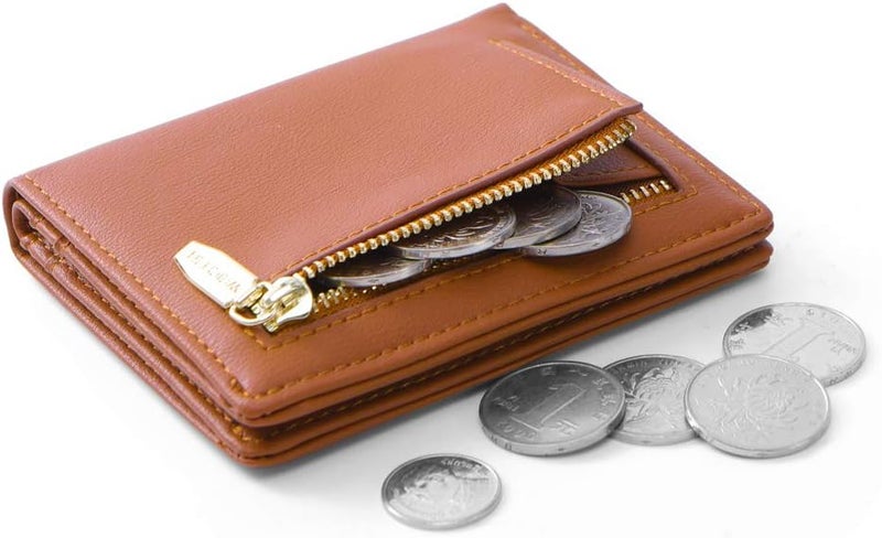 AnnabelZ Women Wallets Small Bifold Leather Pocket Wallet Ladies Mini Short Purse - Image 3