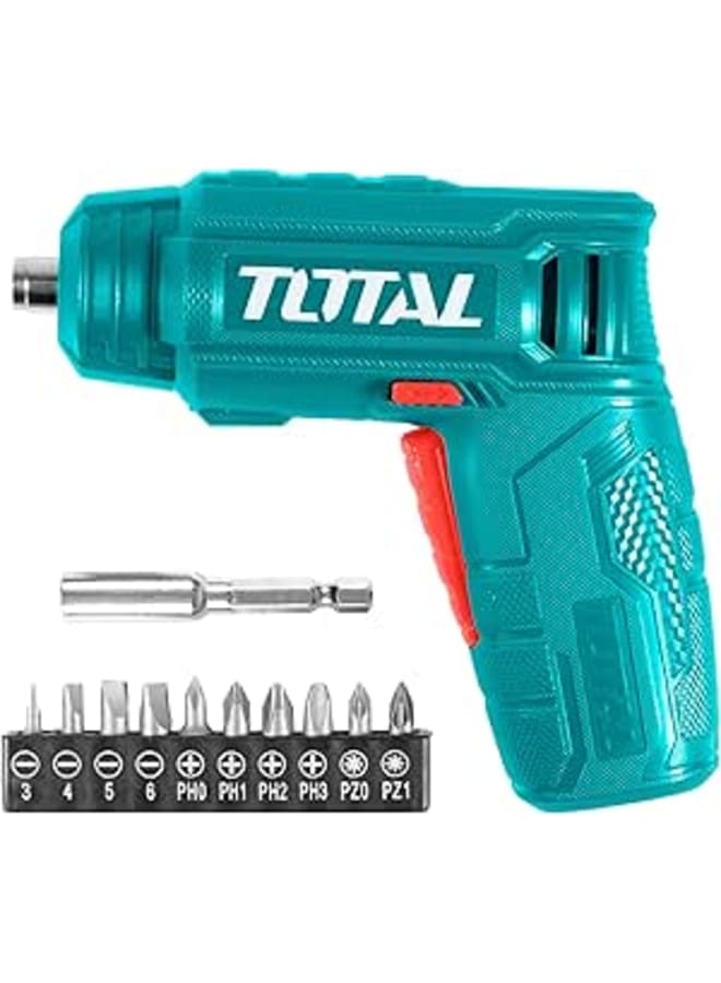 TOTAL BATTERY SCREWDRIVER 4 VOLT TOTALTOOLS