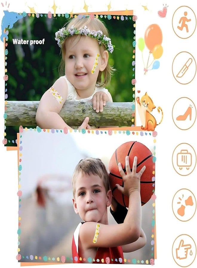 Jaravik Cartoon Bandages for Kids Waterproof Breathable Adhesive Band Aids with Cute Designs – Hypoallergenic, Gentle & Flexible First Aid for Cuts and Scrapes (10) - Image 2