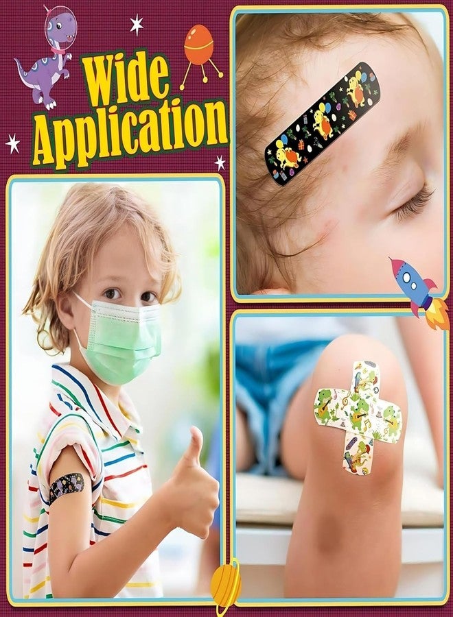 Jaravik Cartoon Bandages for Kids Waterproof Breathable Adhesive Band Aids with Cute Designs – Hypoallergenic, Gentle & Flexible First Aid for Cuts and Scrapes (10) - Image 3