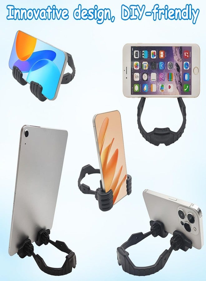 YuCool 2 Packs Thumb Up Lazy Phone Stand Cell Phone Holder, Christmas Stocking Stuffers Gifts Adjustable Lazy Thumb Up OK Stands - Black - Image 3
