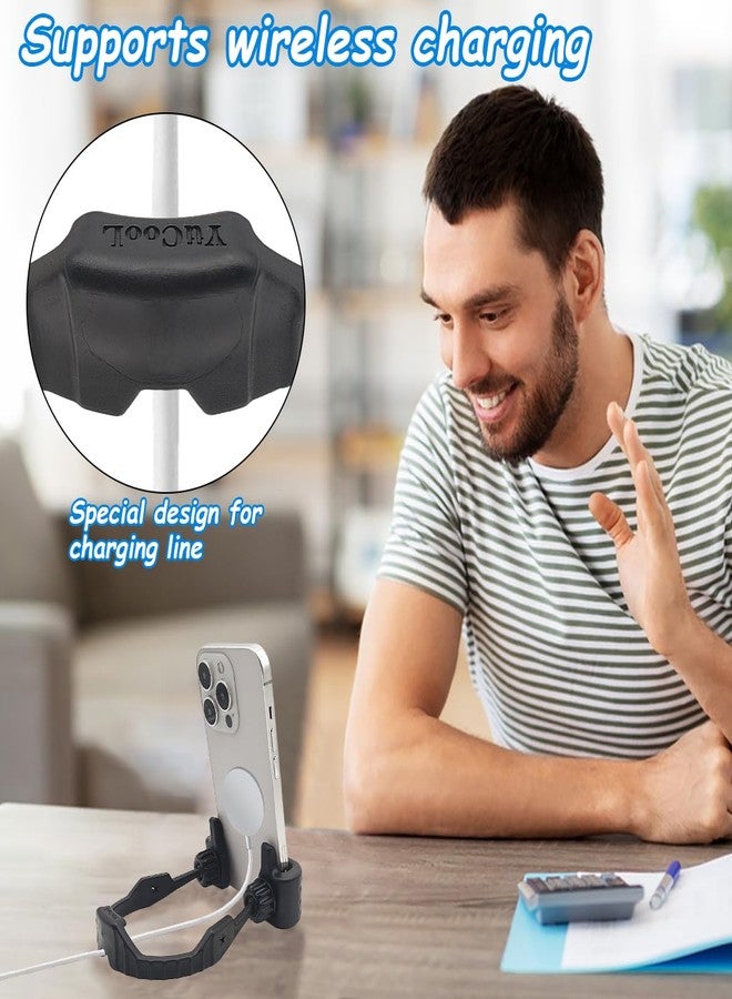 YuCool 2 Packs Thumb Up Lazy Phone Stand Cell Phone Holder, Christmas Stocking Stuffers Gifts Adjustable Lazy Thumb Up OK Stands - Black - Image 5