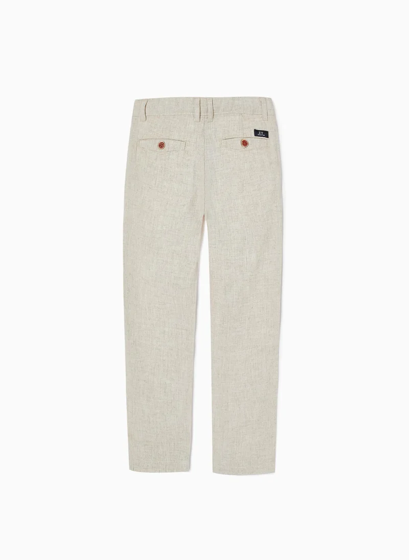 Zippy Zippy Trousers With Linen For Boys