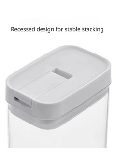 Bonita Transparent Sealed jars, Food-Grade Plastic Can Sealed Storage Box: Airtight Pantry Organizer 4 Pieces Set for Spices, Legumes, Rice, Cereals , Coffee. 1.8L  - Image 4