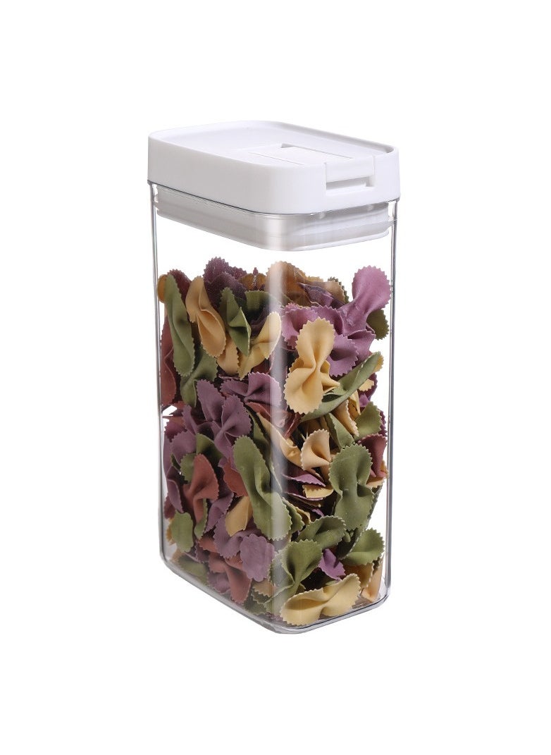 Bonita - Transparent Sealed jars, Food-Grade Plastic Can Sealed Storage Box: Airtight Pantry Organizer 4 Pieces Set for Spices, Legumes, Rice, Cereals , Coffee. 1.8L - Image 1