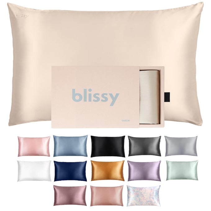 SILK PILLOWCASE 100 PURE MULBERRY SILK 22 MOMME 6A HIGHGRADE FIBERS SILK PILLOW COVER FOR HAIR SKIN REGULAR QUEEN KING WITH HIDDEN ZIPPER STANDARD CHAMPAGNE