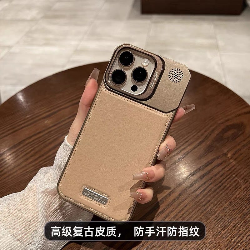غطاء MagSafe بملمس جلد لـ iPhone 16 / 16 Plus / 16 Pro / 16 Pro Max مع مغناطيس قوي وحامل قائم مع تصميم بدون إطار مع مقاوم للخدش باللون أسود مغناطيسي بوظيفة حامل سهل التخزين - Image 3