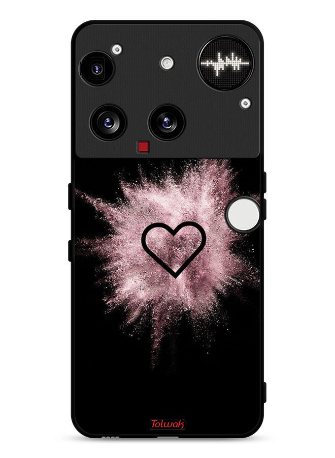 Tolwak Nothing Phone (3) Protective Case Cover Heart On Glitters - Image 1