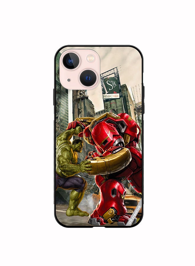 VR CREATIVE Protective Case Cover For Apple iPhone 14 Hulk Vs Hulkbuster Design Multicolour - Image 1