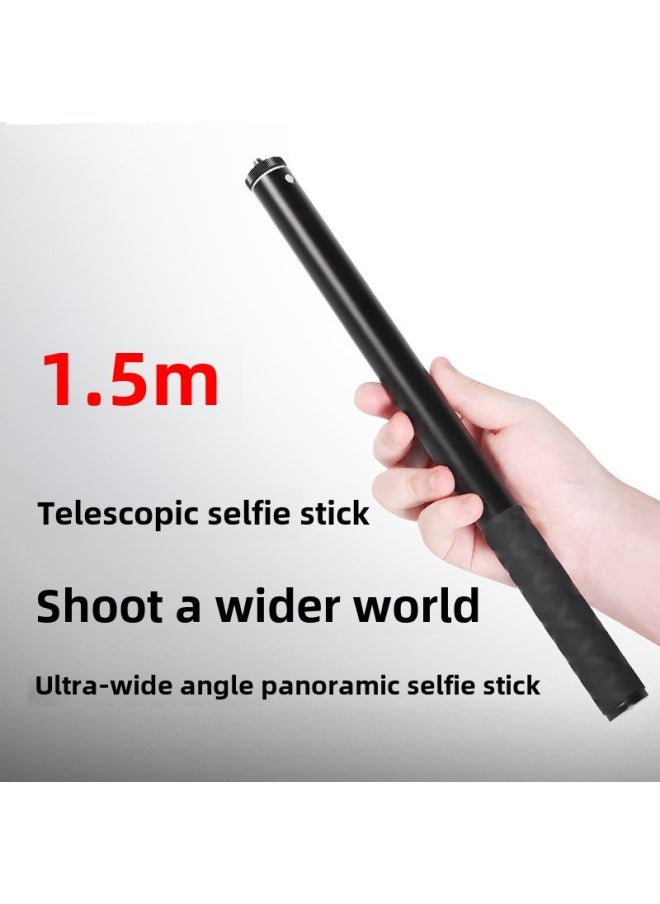 Generic - Panoramic Metal Selfie Stick Camera Selfie Phone Bracket Feiyu Handheld 1.5 M Telescopic Extended Selfie Stick-Color:Feiyu Extension Rod - Image 1