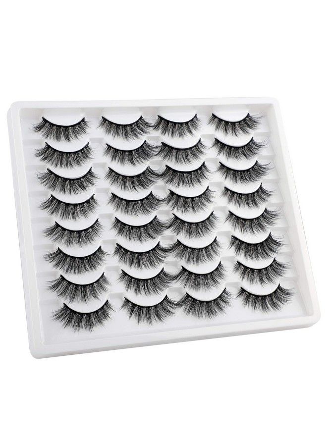 JIMIRE 16 Pairs False Eyelashes Fluffy Natural Fake Lashes 3D Volume Lashes Pack for CatEye Look - Image 3