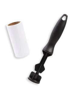 AKRIZA AKRIZA Set of 3 Reusable Sticky Picker Cleaner Roller Lint Rollers Brush EasyTear Sheets 10cm Pet Hair Lint Roller Sheet 180 Sheets per roll 60 Sheets per roll Lint Roller Remover Flower  - Image 2