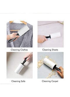 AKRIZA AKRIZA Set of 3 Reusable Sticky Picker Cleaner Roller Lint Rollers Brush EasyTear Sheets 10cm Pet Hair Lint Roller Sheet 180 Sheets per roll 60 Sheets per roll Lint Roller Remover Flower  - Image 4