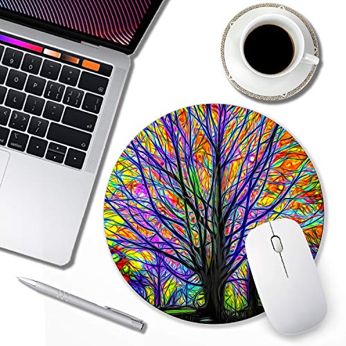 SHALYSONG Mouse pad Small Computer Mouse pad with Personalized Tree Design Office Non-Slip Rubber Mousepad (Tree of Life) - Image 2