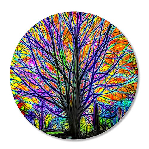SHALYSONG Mouse pad Small Computer Mouse pad with Personalized Tree Design Office Non-Slip Rubber Mousepad (Tree of Life) - Image 1
