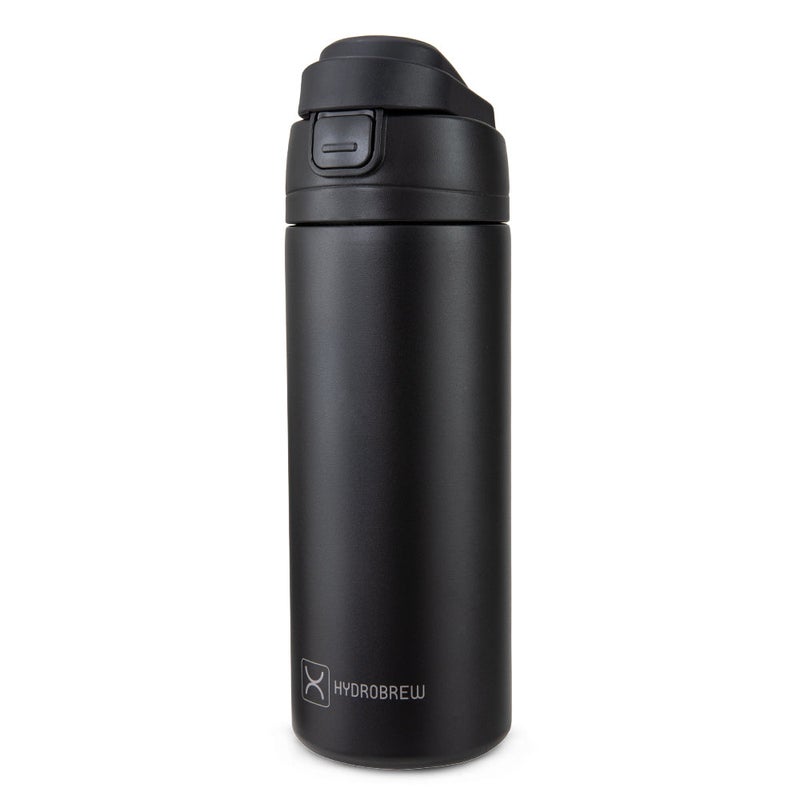 HydroBrew SipSwitch™ Insulated Water Bottle 720ml – Leakproof, Stainless Steel, Straw & Spout Lid -Carbon - Image 1