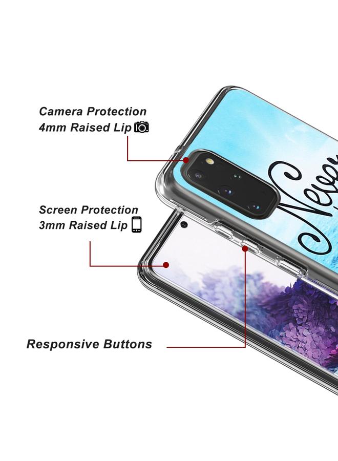 S-TOP Case For Galaxy S20+ 2 In 1 PC + TPU Card Pattern Transparent Protective Case - Image 3