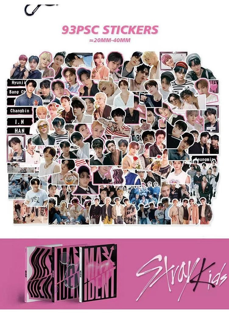 EHOME Stray Kids Maxident Gift Box With Lomo Cards, Acrylic Stand, Hand Account Tape, Keychain, Lanyard, Stickers, Photo Card  - Image 5