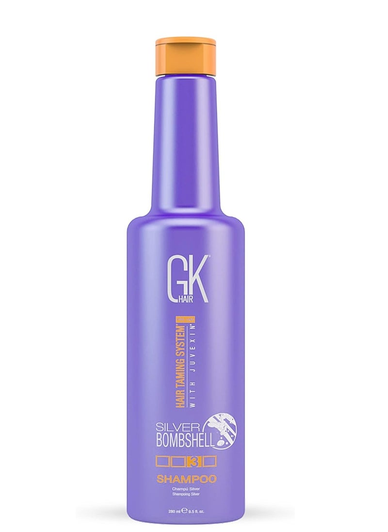 GK Hair Hair Silver Bombshell Shampoo Multicolour 280ml 