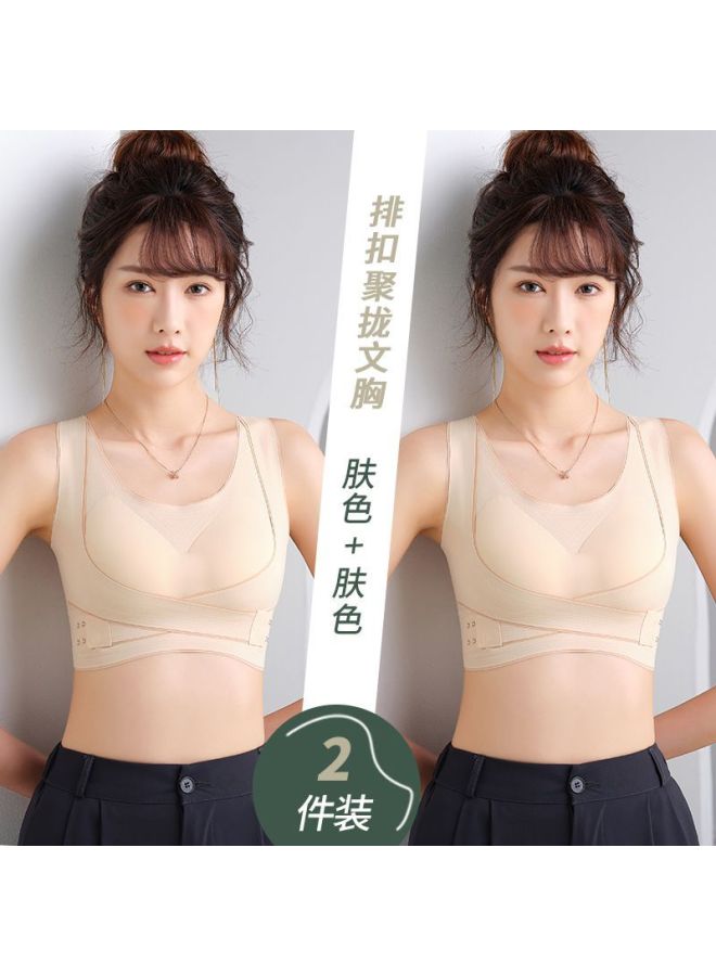 Foreign Luxury Popular Seamless Sports Beauty Back Comfortable Push Up Without Steel Ring Push Up Upper Support Anti-sagging Beauty Back Breast