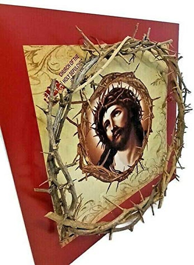 Hand Made Crown of Thorns Hand Made in The Holy Land Jeusalem Jesus Bleessed Natural Wood - Image 4