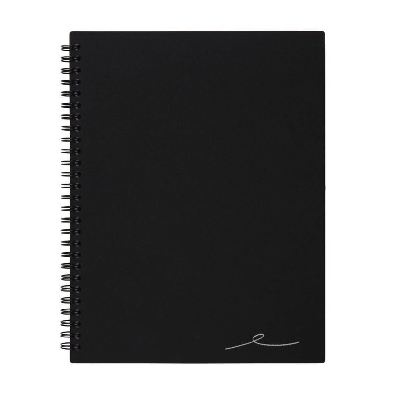 Office Depot Wirebound Notebook, 7 1/4in x 9 1/2in, 1 Subject, Narrow Ruled, 160 Pages (80 Sheets), Black, ODUS1402-026 - Image 3