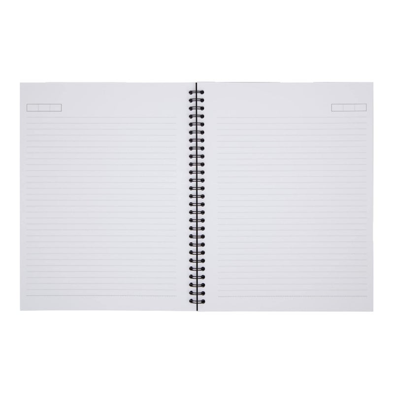 Office Depot Wirebound Notebook, 7 1/4in x 9 1/2in, 1 Subject, Narrow Ruled, 160 Pages (80 Sheets), Black, ODUS1402-026 - Image 2