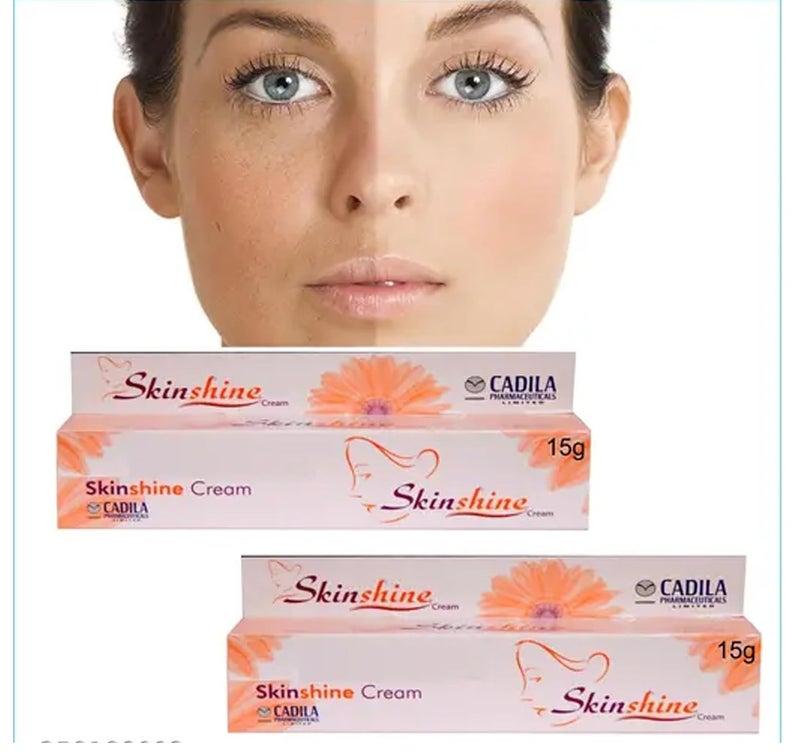 سكين كريم  سكين شاين للندبات والبثور وحب الشباب وعلامات الحروق للوجه للجنسين 15 جرام لكل عبوة (عبوة من قطعتين)