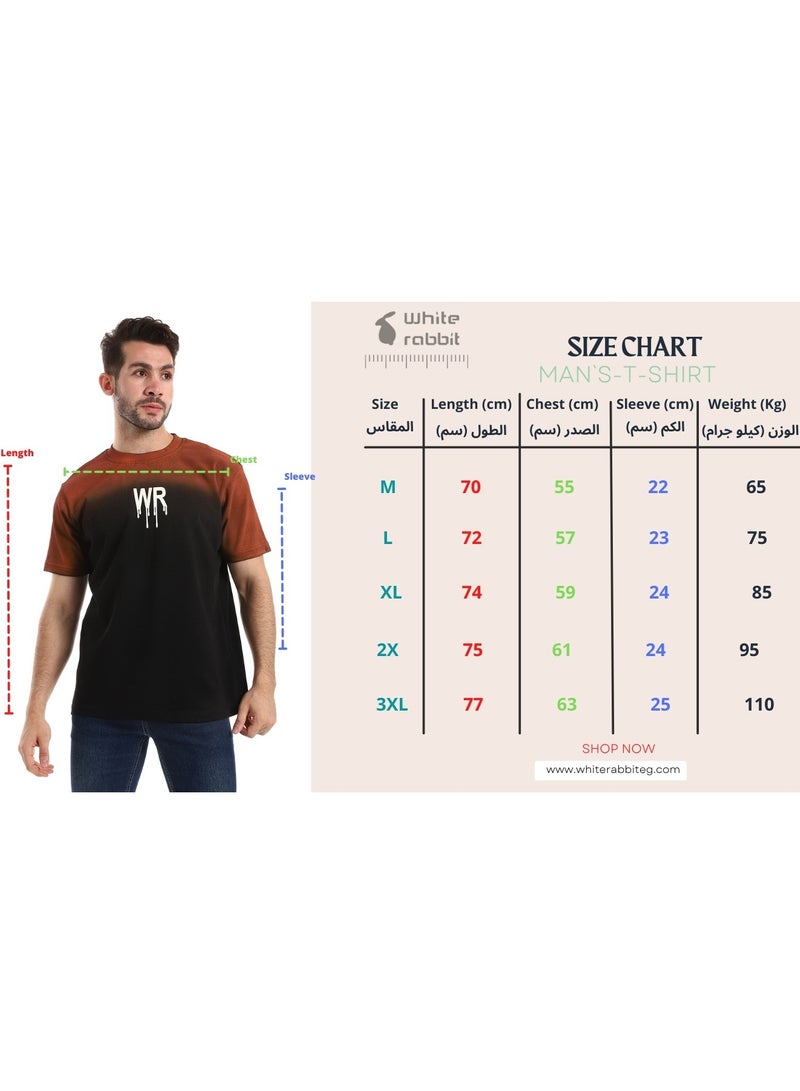 WHITE RABBIT White Rabbit Gradient Colors Short Sleeves T-Shirt  - Image 5