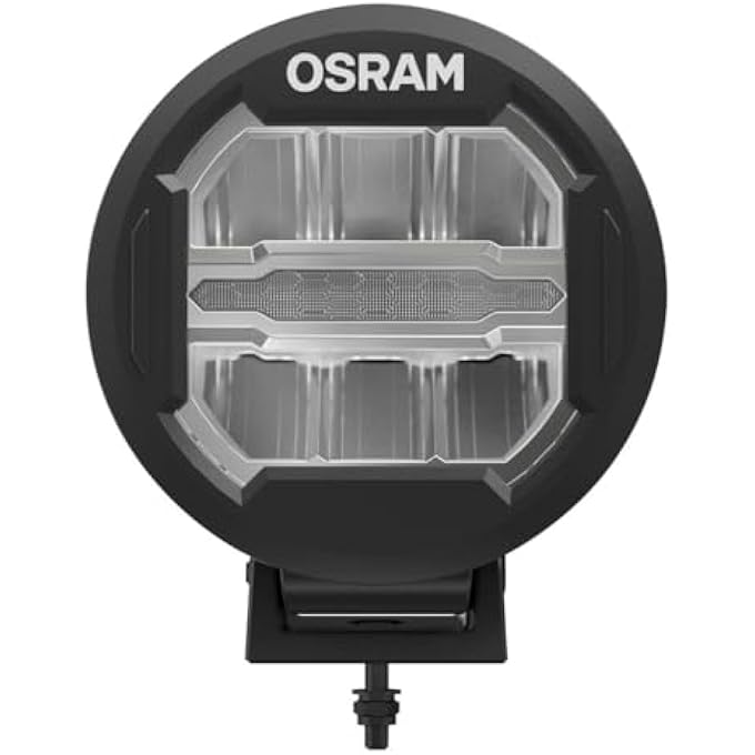 أوسرام مجموعة مصابيح القيادة LED من Ledriving Round Mx180Cb للإضاءة القريبة والبعيدة، شعاع ضوء 3000 لومن يصل إلى 300 متر، مصباح أمامي LED مساعد، شعاع عالي وإضاءة موضعية، معتمدة من ECE - Image 3