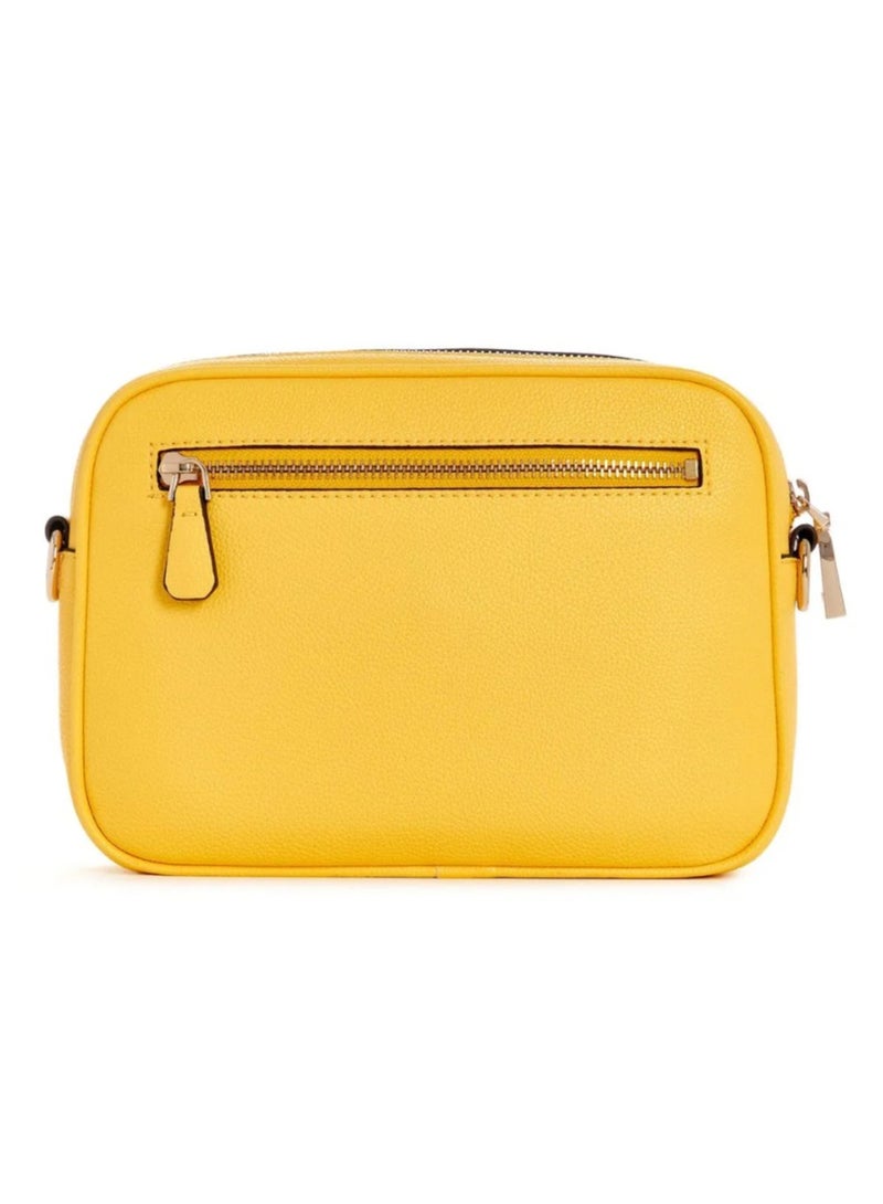GUESS BG877814 Meridian Textured Women's Bag - Lemon  - Image 3