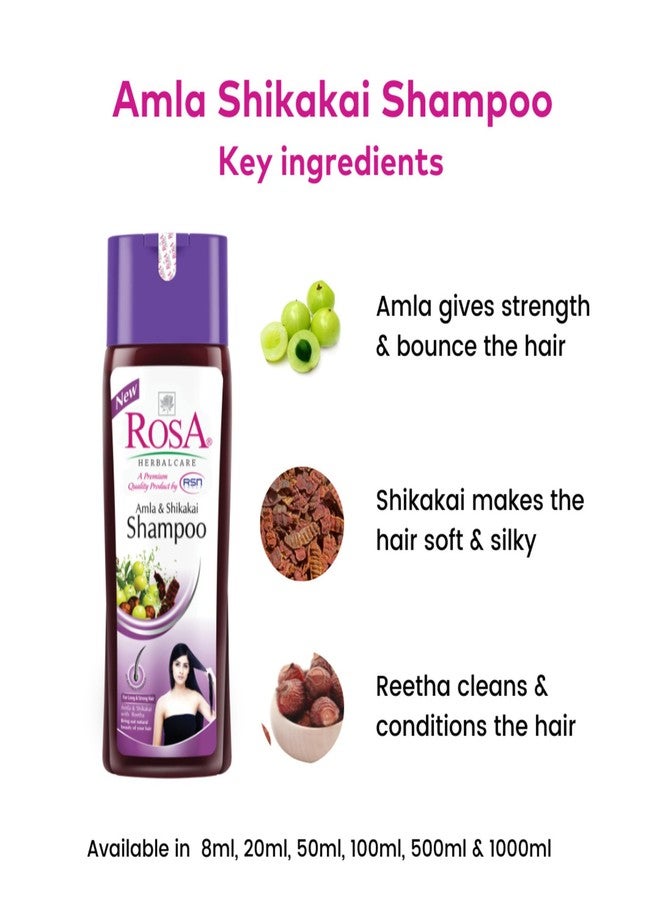 ROSA Amla & Shikakai Shampoo I For Long & Strong Hair I Unisex, Pack of 1-200ml Each - Image 4