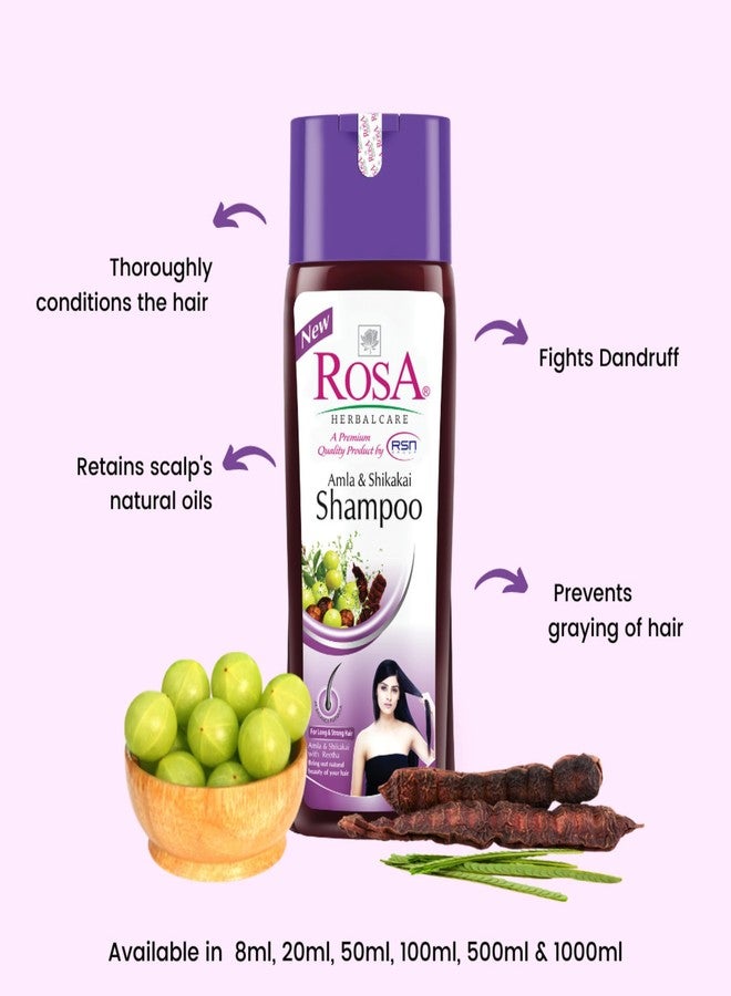 ROSA Amla & Shikakai Shampoo I For Long & Strong Hair I Unisex, Pack of 1-200ml Each - Image 3