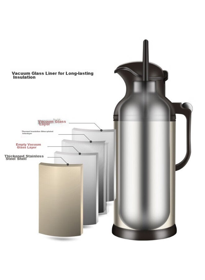 Gianxi Hot Water Bottle, Household Stainless Steel Thermos, Large Capacity, For Student Dormitory, Warm Water Jug, Home Use, 3.2l - Image 3