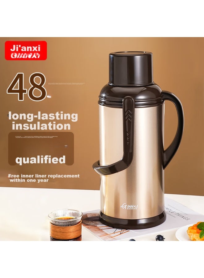 Gianxi Hot Water Bottle, Household Stainless Steel Thermos, Large Capacity, For Student Dormitory, Warm Water Jug, Home Use, 3.2l - Image 1