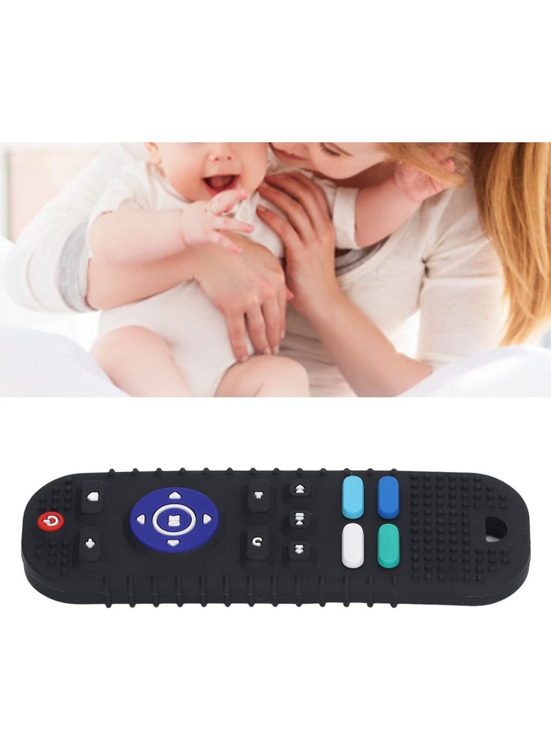 ORiTi Baby Teething Toys, Remote Control Shape Teethers for Babies Early Educational Sensory Toy with Concave Design Compact Soft Chew Toys ForToddlers Boys Girls (Black) - Image 4