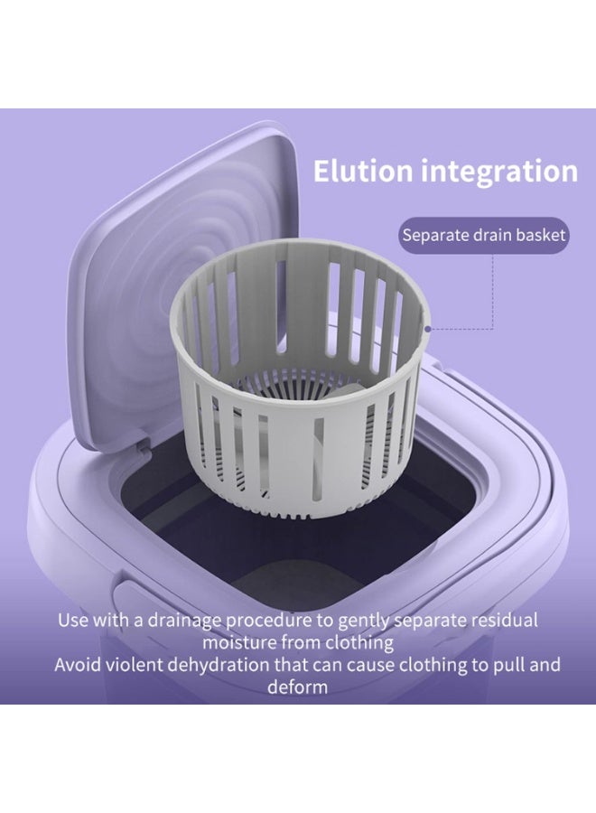 إيسي غسالة غسيل محمولة، غسالة صغيرة بسعة 11 لترًا ومجفف مع 3 أوضاع للتنظيف العميق، غسالة صغيرة مطورة قابلة للطي للسفر والشقة والمنزل والفندق والتخييم - Image 4