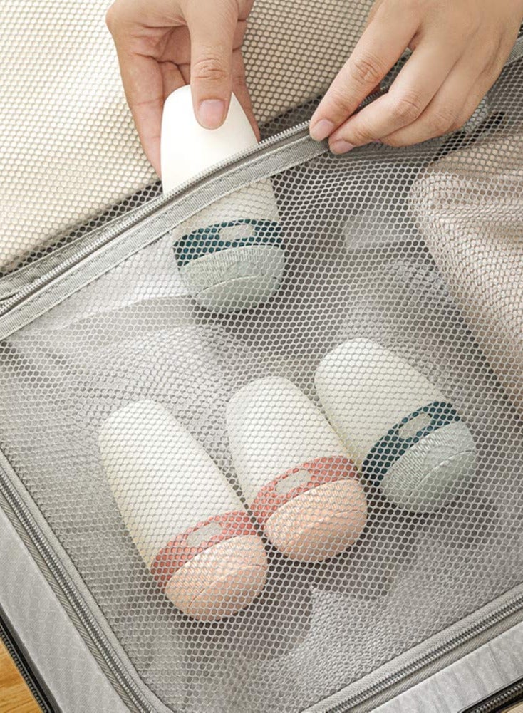 SYOSI Silicone Travel Bottles, Portable Dispenser, Leak Proof Squeezable Refillable Travel Accessories Toiletries Containers Travel Size Cosmetic Tube for Shampoo Lotion Soap Liquids (2-pack 80ml) - Image 3