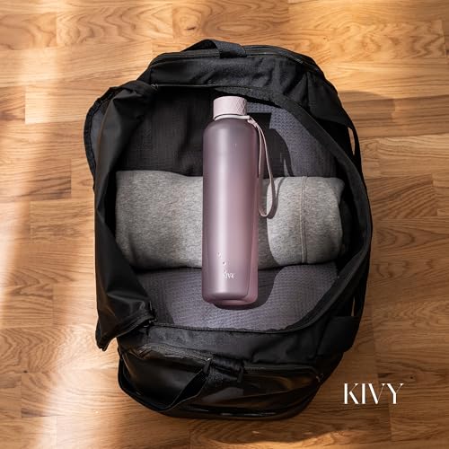 KIVY Slim Water Bottle 32oz Lightweight Shatterproof Reusable Tritan Water Bottle Leak Proof Bottle for Women Men No Spill Dishwasher Safe Water Bottle BPA Free - Image 3