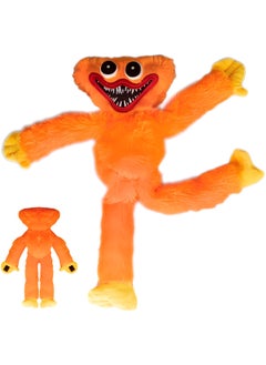 MAGIC VAULT 40cm Poppy-Playtime Higgywuggy Plush Toy, Cute and scary plush doll,Huggy-Wuggy Plush Doll, for Kids and Adults Collect Gift Toys (Orange)  - Image 1
