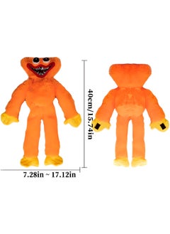 MAGIC VAULT 40cm Poppy-Playtime Higgywuggy Plush Toy, Cute and scary plush doll,Huggy-Wuggy Plush Doll, for Kids and Adults Collect Gift Toys (Orange)  - Image 5